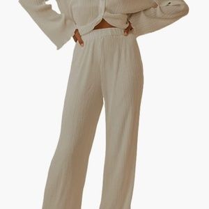 White Plisse Co-ord Set